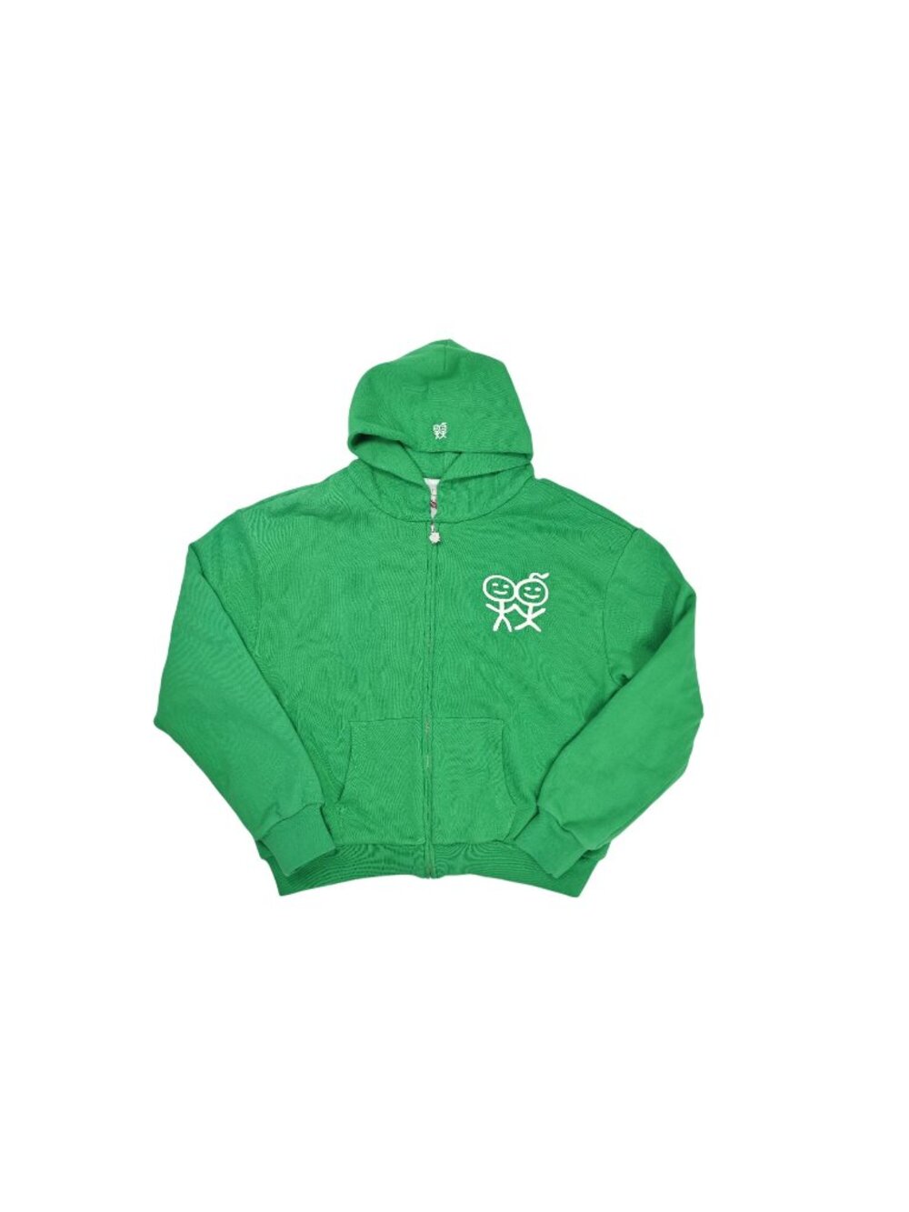 Urban Sophistication Stolen Zip Hoodie in Green